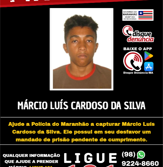 MÁRCIO LUÍS CARDOSO DA SILVA – PROCURADO