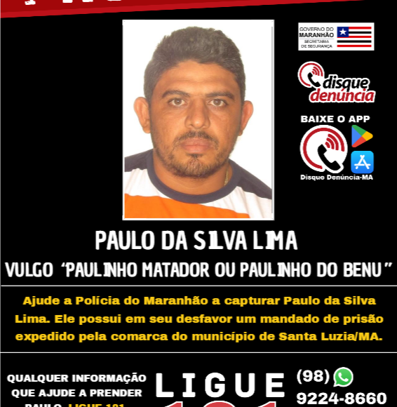 PAULO DA SILVA LIMA – procurado (1)