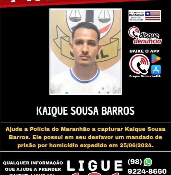 PROCURADO KAIQUE SOUSA BARROS