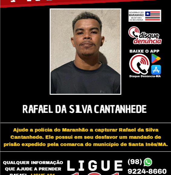 RAFAEL DA SILVA CANTANHEDE – PROCURADO