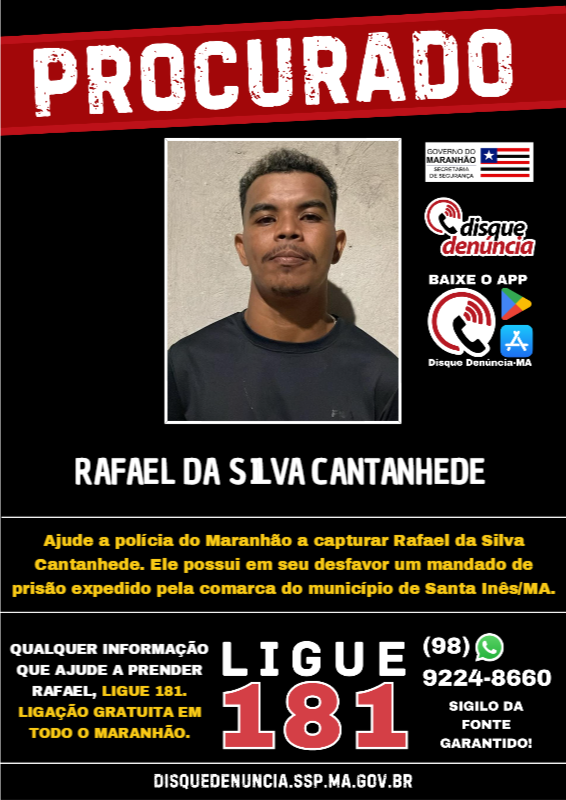 RAFAEL DA SILVA CANTANHEDE - PROCURADO